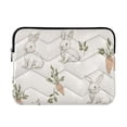thumbnail image 1 of FORMRS 13"-13.3" Laptop Sleeve Protective Case Soft Carrying Quilted Computer Bag Cover, Beige Rabbits and Carrots, 1 of 7