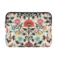 thumbnail image 1 of FORMRS 13-13.3 inch Laptop Sleeve Case Soft Carrying Quilted Computer Bag Cover, Beige Red Floral, 1 of 7