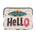 thumbnail image 1 of FORMRS 13-13.3 inch Laptop Sleeve Case Soft Carrying Quilted Computer Bag Cover, Beige UFO, 1 of 7