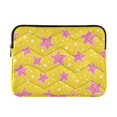thumbnail image 1 of FORMRS 13-13.3 inch Laptop Sleeve Case Soft Carrying Quilted Computer Bag Cover, Big Pink Stars Pattern, 1 of 7