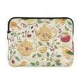 thumbnail image 1 of FORMRS 13-13.3 inch Laptop Sleeve Case Soft Carrying Quilted Computer Bag Cover, Birds Tea Time, 1 of 7