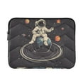 thumbnail image 1 of FORMRS 13-13.3 inch Laptop Sleeve Case Soft Carrying Quilted Computer Bag Cover, Black Astronaut Space, 1 of 7