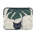thumbnail image 1 of FORMRS 13"-13.3" Laptop Sleeve Protective Case Soft Carrying Quilted Computer Bag Cover, Black Cat Plants, 1 of 7