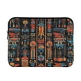 thumbnail image 1 of FORMRS 13-13.3 inch Laptop Sleeve Case Soft Carrying Quilted Computer Bag Cover, Black Geometric, 1 of 7