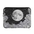 thumbnail image 1 of FORMRS 13"-13.3" Laptop Sleeve Protective Case Soft Carrying Quilted Computer Bag Cover, Black Moon, 1 of 7