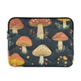 thumbnail image 1 of FORMRS 13-13.3 inch Laptop Sleeve Case Soft Carrying Quilted Computer Bag Cover, Black Mushroom Pattern, 1 of 7
