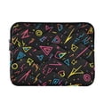 thumbnail image 1 of FORMRS 13-13.3 inch Laptop Sleeve Case Soft Carrying Quilted Computer Bag Cover, Black Neon Lightning, 1 of 7