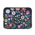 thumbnail image 1 of FORMRS 13-13.3 inch Laptop Sleeve Case Soft Carrying Quilted Computer Bag Cover, Bloom Flowers, 1 of 7