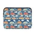 thumbnail image 1 of FORMRS 13"-13.3" Laptop Sleeve Protective Case Soft Carrying Quilted Computer Bag Cover, Blue Cute Train Pattern, 1 of 7