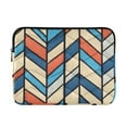 thumbnail image 1 of FORMRS 13-13.3 inch Laptop Sleeve Case Soft Carrying Quilted Computer Bag Cover, Blue Geometric, 1 of 7