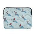 thumbnail image 1 of FORMRS 13-13.3 inch Laptop Sleeve Case Soft Carrying Quilted Computer Bag Cover, Blue Ice Hockey, 1 of 7