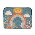 thumbnail image 1 of FORMRS 13-13.3 inch Laptop Sleeve Case Soft Carrying Quilted Computer Bag Cover, Blue Rainbow, 1 of 7