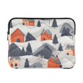 thumbnail image 1 of FORMRS 13-13.3 inch Laptop Sleeve Case Soft Carrying Quilted Computer Bag Cover, Blue Snow Houses, 1 of 7