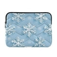 thumbnail image 1 of FORMRS 13-13.3 inch Laptop Sleeve Case Soft Carrying Quilted Computer Bag Cover, Blue Snowflake, 1 of 7