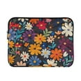thumbnail image 1 of FORMRS 13-13.3 inch Laptop Sleeve Case Soft Carrying Quilted Computer Bag Cover, Bright Colorful Flowers Pattern, 1 of 7