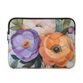 thumbnail image 1 of FORMRS 13-13.3 inch Laptop Sleeve Case Soft Carrying Quilted Computer Bag Cover, Bright Flowers, 1 of 7