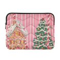 thumbnail image 1 of FORMRS 13"-13.3" Laptop Sleeve Protective Case Soft Carrying Quilted Computer Bag Cover, Brown Gingerbread House, 1 of 7