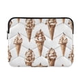 thumbnail image 1 of FORMRS 13-13.3 inch Laptop Sleeve Case Soft Carrying Quilted Computer Bag Cover, Brown Ice Cream Pattern, 1 of 7