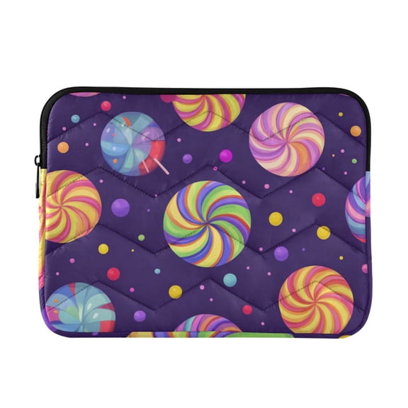 FORMRS 13-13.3 inch Laptop Sleeve Case Soft Carrying Quilted Computer Bag Cover, Candy Cosmic Swirls