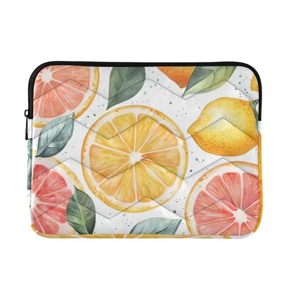FORMRS 13-13.3 inch Laptop Sleeve Case Soft Carrying Quilted Computer Bag Cover, Candy Lemon Slices