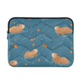 thumbnail image 1 of FORMRS 13-13.3 inch Laptop Sleeve Case Soft Carrying Quilted Computer Bag Cover, Capybaras Swimming, 1 of 7