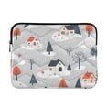 thumbnail image 1 of FORMRS 13"-13.3" Laptop Sleeve Protective Case Soft Carrying Quilted Computer Bag Cover, Cartoon Blue Houses, 1 of 7
