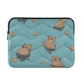 thumbnail image 1 of FORMRS 13-13.3 inch Laptop Sleeve Case Soft Carrying Quilted Computer Bag Cover, Cartoon Capybaras, 1 of 7