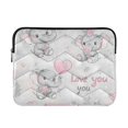 thumbnail image 1 of FORMRS 13"-13.3" Laptop Sleeve Protective Case Soft Carrying Quilted Computer Bag Cover, Cartoon Elephant, 1 of 7