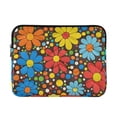 thumbnail image 1 of FORMRS 13-13.3 inch Laptop Sleeve Case Soft Carrying Quilted Computer Bag Cover, Cartoon Flowers, 1 of 7