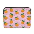 thumbnail image 1 of FORMRS 13"-13.3" Laptop Sleeve Protective Case Soft Carrying Quilted Computer Bag Cover, Cartoon Oranges, 1 of 7
