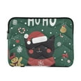 thumbnail image 1 of FORMRS 13-13.3 inch Laptop Sleeve Case Soft Carrying Quilted Computer Bag Cover, Christmas Cat, 1 of 7