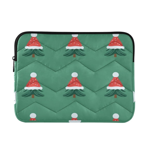FORMRS 13-13.3 inch Laptop Sleeve Case Soft Carrying Quilted Computer Bag Cover, Christmas Trees