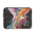 thumbnail image 1 of FORMRS 13-13.3 inch Laptop Sleeve Case Soft Carrying Quilted Computer Bag Cover, Colorful Black, 1 of 7
