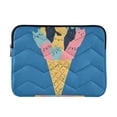 thumbnail image 1 of FORMRS 13"-13.3" Laptop Sleeve Protective Case Soft Carrying Quilted Computer Bag Cover, Colorful Ice Cream Cat, 1 of 7