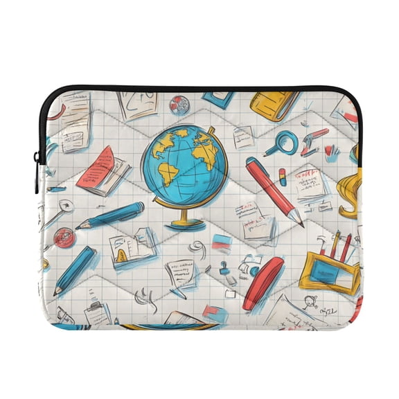 FORMRS 13-13.3 inch Laptop Sleeve Case Soft Carrying Quilted Computer Bag Cover, Colorful School
