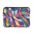 thumbnail image 1 of FORMRS 13-13.3 inch Laptop Sleeve Case Soft Carrying Quilted Computer Bag Cover, Colorful Wavy Pattern, 1 of 7