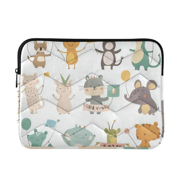 FORMRS 13-13.3 inch Laptop Sleeve Case Soft Carrying Quilted Computer Bag Cover, Cute Animal
