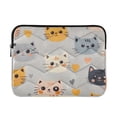 thumbnail image 1 of FORMRS 13-13.3 inch Laptop Sleeve Case Soft Carrying Quilted Computer Bag Cover, Cute Cartoon Cat, 1 of 7
