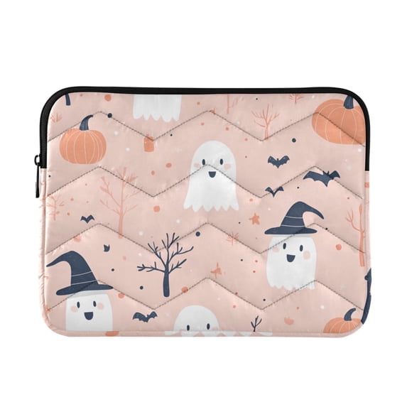 FORMRS 13-13.3 inch Laptop Sleeve Case Soft Carrying Quilted Computer Bag Cover, Cute Cartoon Halloween