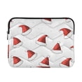 thumbnail image 1 of FORMRS 13-13.3 inch Laptop Sleeve Case Soft Carrying Quilted Computer Bag Cover, Cute Santa Hats Pattern, 1 of 7