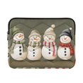 thumbnail image 1 of FORMRS 13-13.3 inch Laptop Sleeve Case Soft Carrying Quilted Computer Bag Cover, Cute Snowmen, 1 of 7