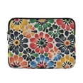 thumbnail image 1 of FORMRS 13-13.3 inch Laptop Sleeve Case Soft Carrying Quilted Computer Bag Cover, Dark Floral, 1 of 7