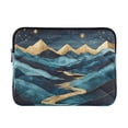 thumbnail image 1 of FORMRS 13-13.3 inch Laptop Sleeve Case Soft Carrying Quilted Computer Bag Cover, Dark Mountains, 1 of 7