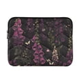 thumbnail image 1 of FORMRS 13-13.3 inch Laptop Sleeve Case Soft Carrying Quilted Computer Bag Cover, Dark Purple Floral Pattern, 1 of 7