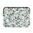 thumbnail image 1 of FORMRS 13-13.3 inch Laptop Sleeve Case Soft Carrying Quilted Computer Bag Cover, Darker Leafy Pattern, 1 of 7
