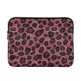 thumbnail image 1 of FORMRS 13-13.3 inch Laptop Sleeve Case Soft Carrying Quilted Computer Bag Cover, Deep Red Leopard Pattern, 1 of 7