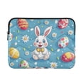 thumbnail image 1 of FORMRS 13-13.3 inch Laptop Sleeve Case Soft Carrying Quilted Computer Bag Cover, Easter Bunny Pattern, 1 of 7