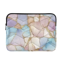 FORMRS 13-13.3 inch Laptop Sleeve Case Soft Carrying Quilted Computer Bag Cover, Elegant Marble Pattern