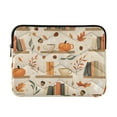 thumbnail image 1 of FORMRS 13-13.3 inch Laptop Sleeve Case Soft Carrying Quilted Computer Bag Cover, Fall Book Shelf, 1 of 7