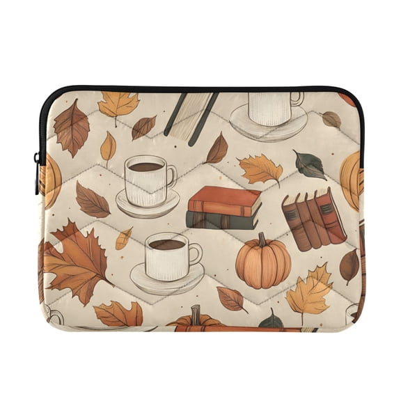 FORMRS 13-13.3 inch Laptop Sleeve Case Soft Carrying Quilted Computer Bag Cover, Fall Book